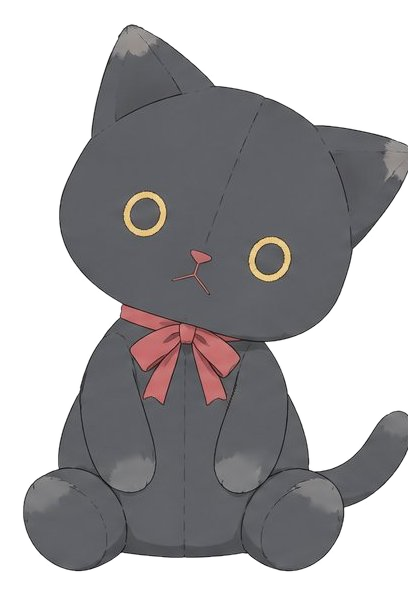 黒猫のぬいぐるみ